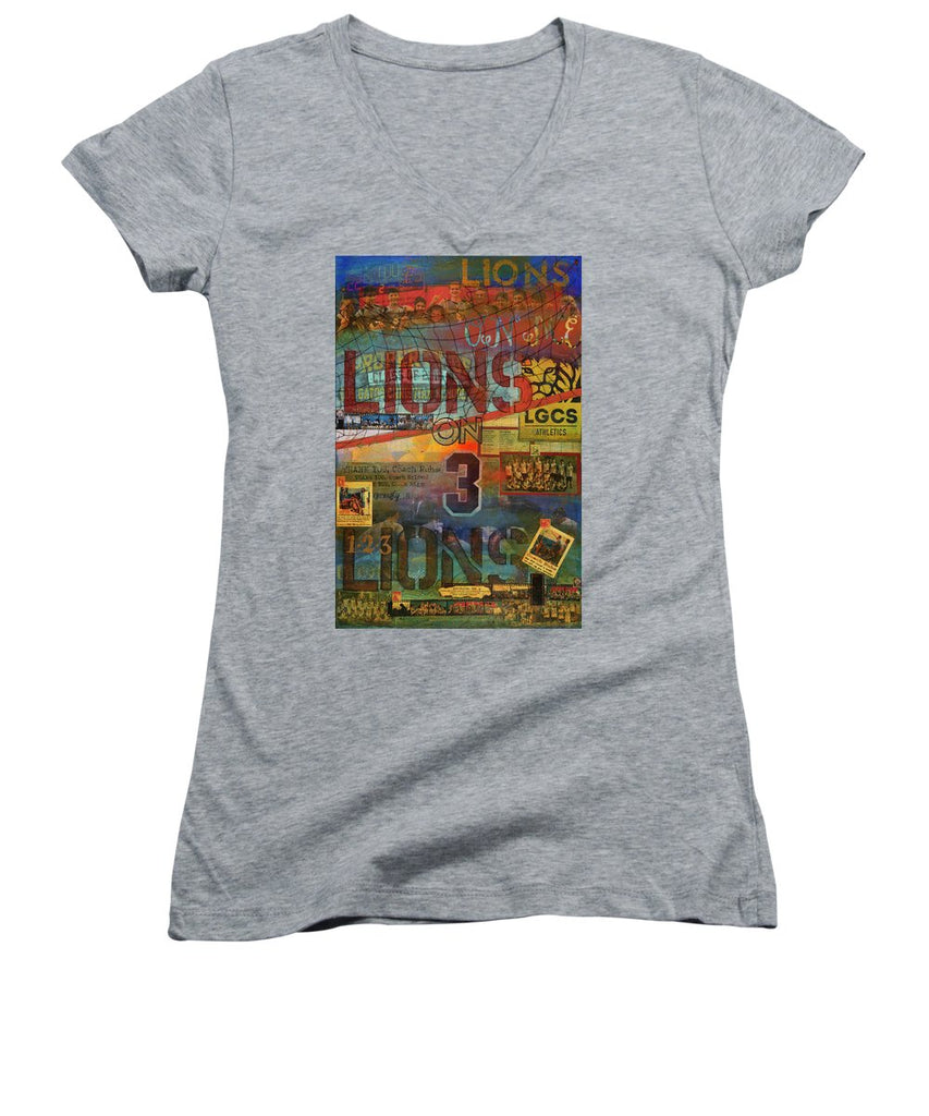Sports - Art Commission Mixed Media Painting - Women's V-Neck