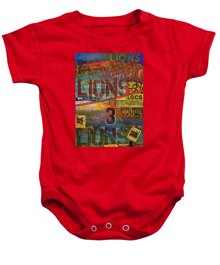 Sports - Art Commission Mixed Media Painting - Baby Onesie
