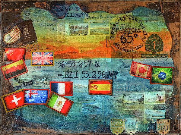 The Alchemist Passport Collector Series: "65 Degrees Monterey Peninsula California Travel Art"