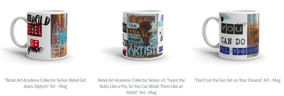 Rebel Art Academy Collector Series- Mugs - Jocelyn Cruz-Mixed Media-Artist