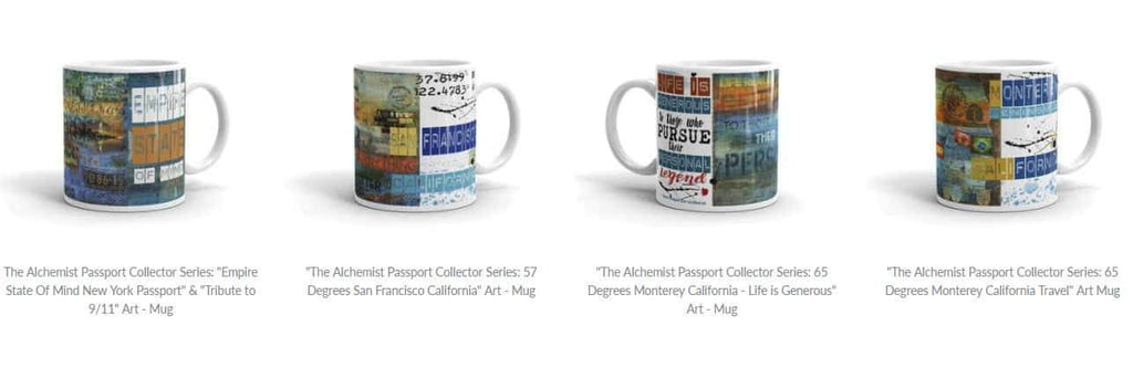 The Alchemist Passport Collector Series - Art Mugs - Jocelyn Cruz - Mixed Media - Artist