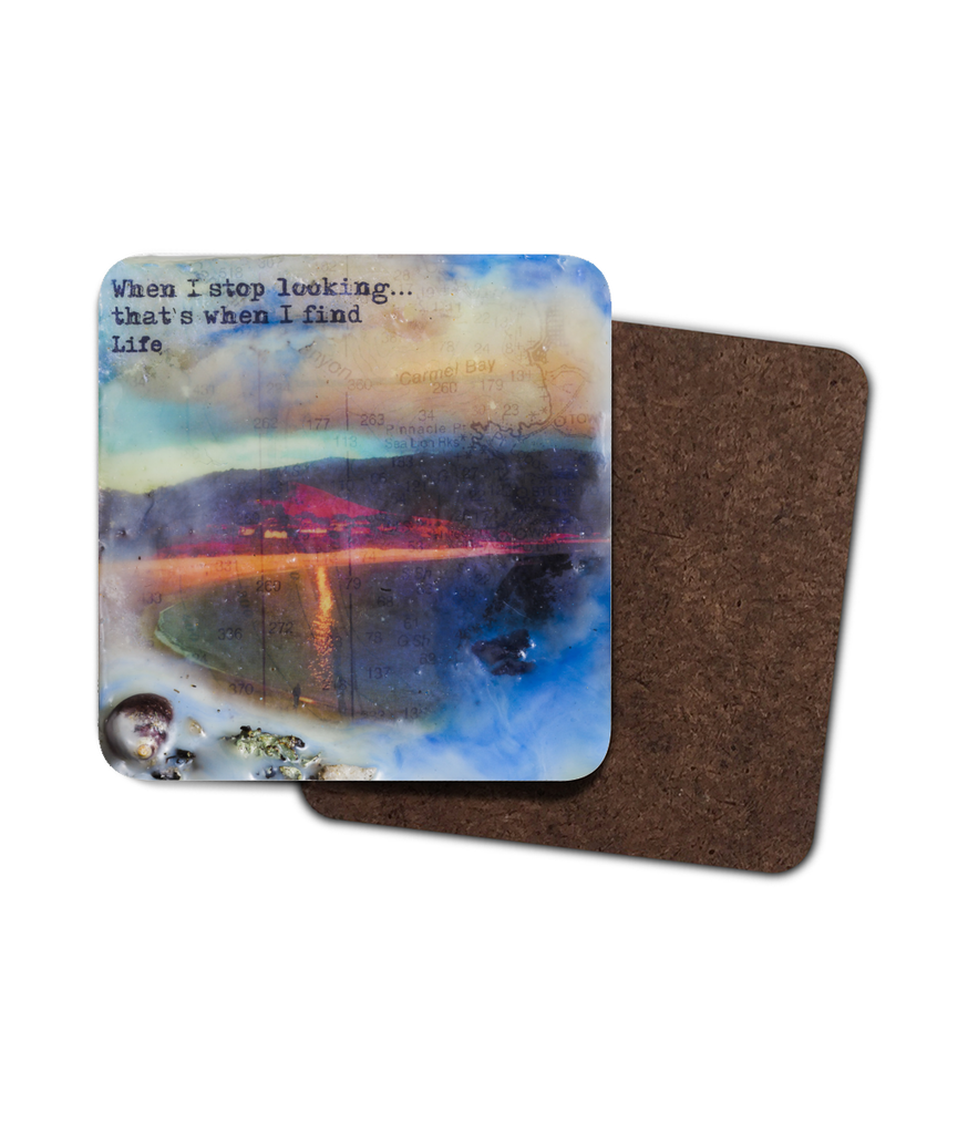 Sea Echoes Collector Series: v1.8 "When I stop looking that's when I find life" - Coaster
