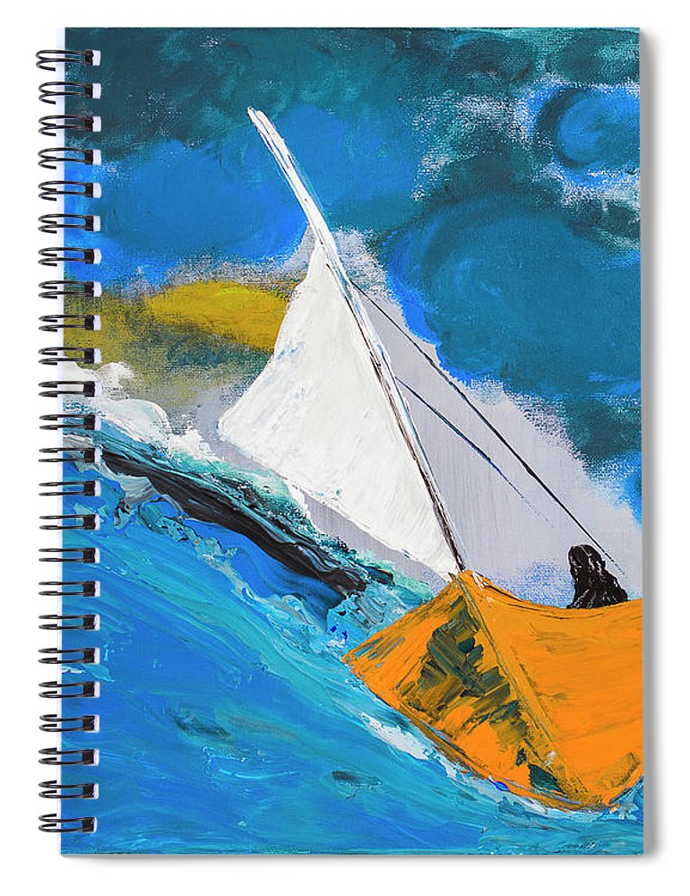 Journey To The Lighthouse - Spiral Notebook