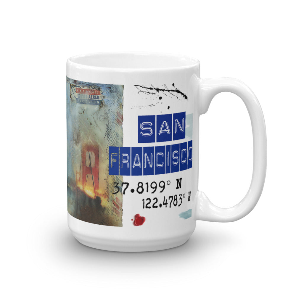 "Prayer in Hidden Depths Collector Series: San Francisco Golden Gate" Art - Mug