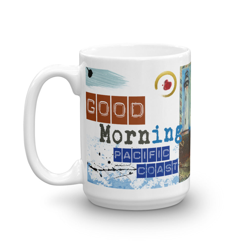 "Journey To The Lighthouse Collector Series: Pigeon Point" Art - Mug