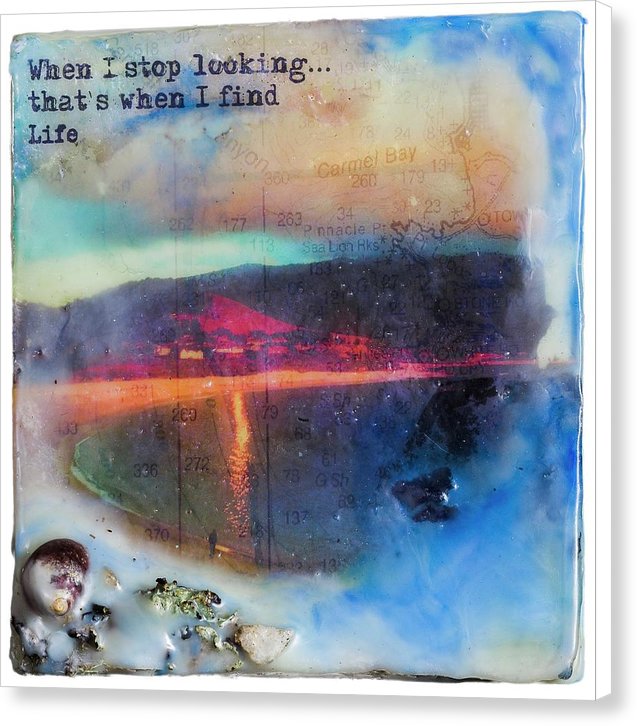 Sea Echoes Collector Series: v1.8 "When I Stop Looking, That's When I Find Life" - Canvas Print