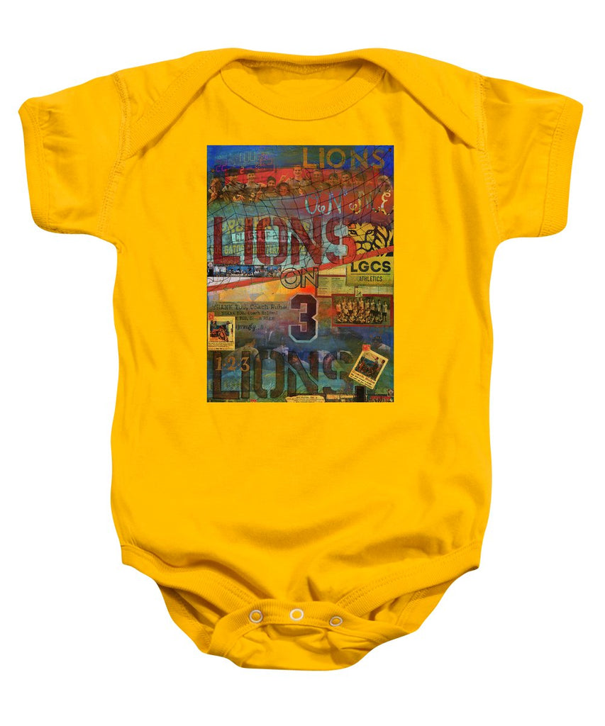 Sports - Art Commission Mixed Media Painting - Baby Onesie