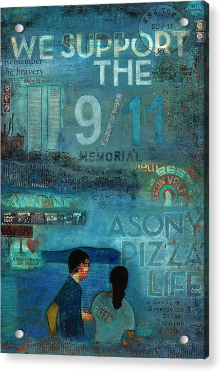 Tribute To Nyc Sept 11 Twin Towers - Acrylic Print