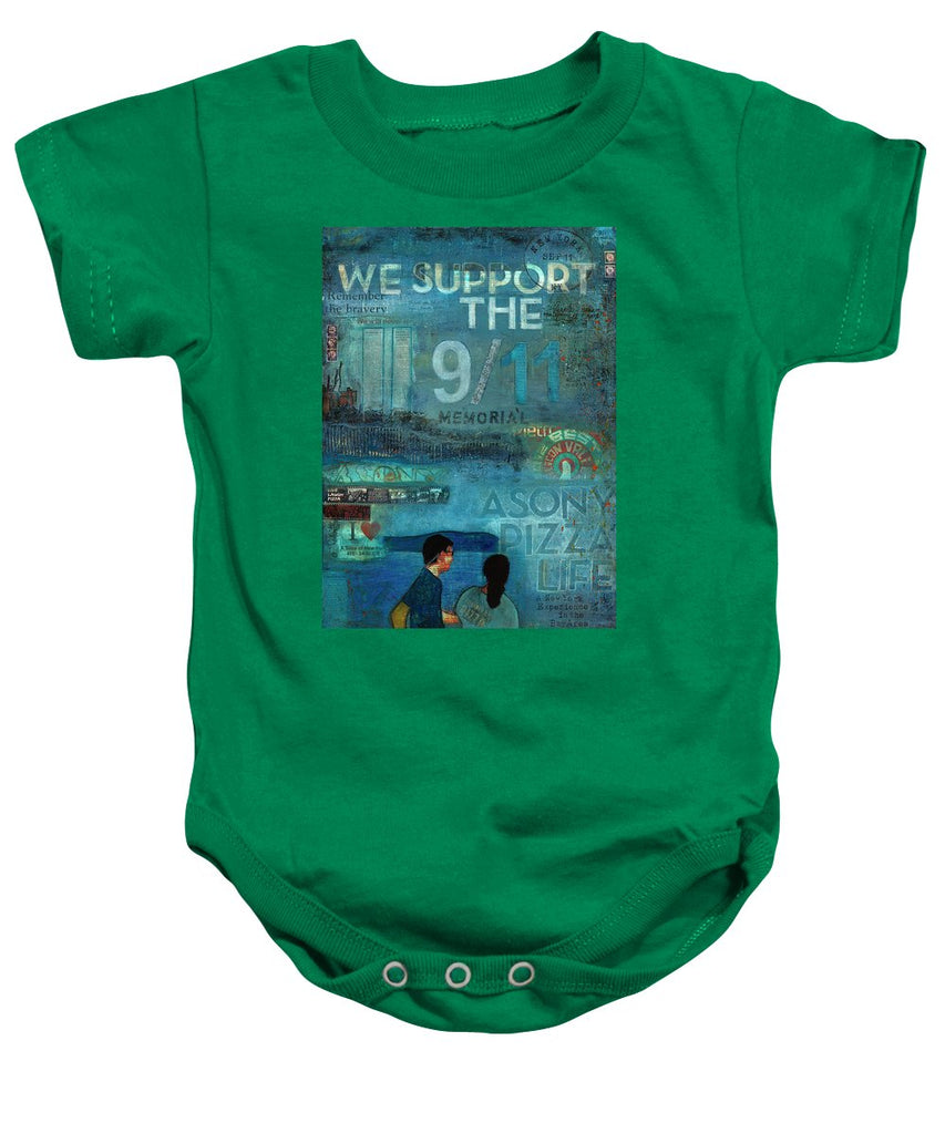 Tribute To Nyc Sept 11 Twin Towers - Baby Onesie