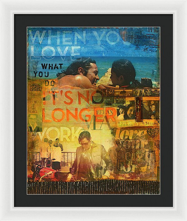 When You Love What You Do - Jocelyn Cruz Art Commission - Framed Print
