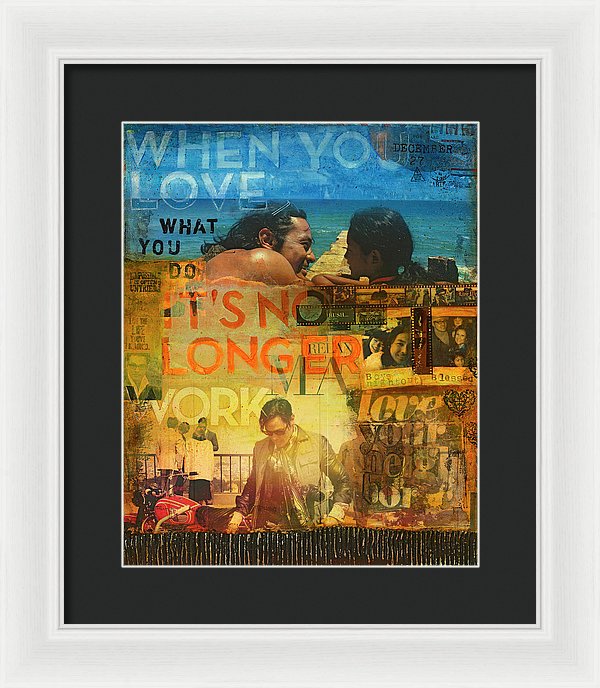 When You Love What You Do - Jocelyn Cruz Art Commission - Framed Print
